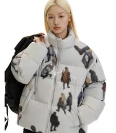 TGNS 23AW ドローコード付き ダウンジャケット 中綿ジャケット ダウン 