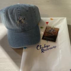 チャンピオンズカップ　中京競馬場　当選品　デニムキャップ　クロフネストラップ付きのサムネイル