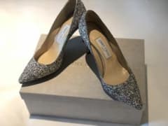 JIMMY CHOO ハイヒール 38 シルバー系のサムネイル
