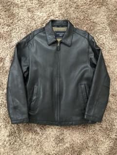 DOCKERS》90s ラムレザージャケット ブラック M - メルカリ