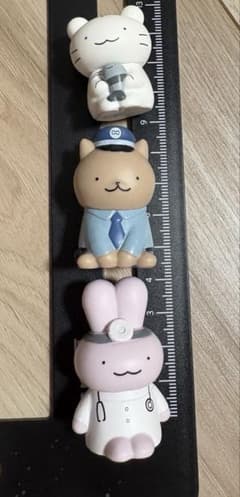 화이트 타이거와 블랙 타이거 인테리어 미니 피규어
