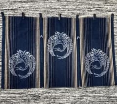 ◇最終価格　 ★希少　レトロな絣の暖簾　「弓浜絣」藍染　鶴 m23852187505_1.jpg?1743086822