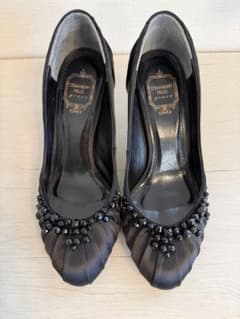 美品！STRAWBERRY FIELDS 黒 ハイヒールパンプスのサムネイル