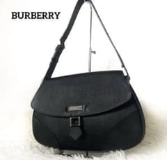 BURBERRY ハンドバッグ ブラック レザー ショルダーのサムネイル