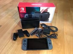 ニンテンドースイッチ Nintendo switch グレーカラー 付属品ありのサムネイル