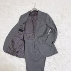 エストネーション スーツ REDA スーパー110S グレー ストライプ M