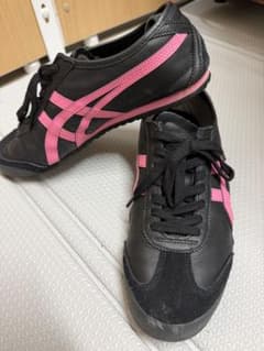 Onitsuka Tiger スニーカー ブラック ピンク 27cmのサムネイル