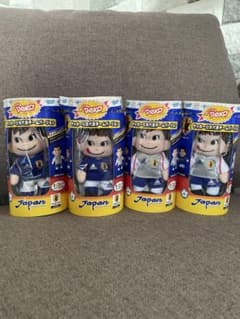 JFA公式】不二家ペコちゃんポコちゃん 侍ジャパン サムライブルー 4体