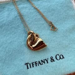 イヒョン様専用 Tiffany ネックレス ホルンシェル 希少ラージサイズ18K