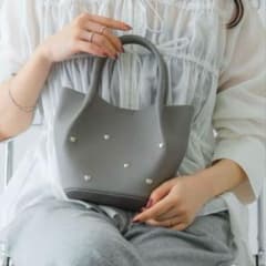 KBF ハートスタッズショルダーバッグ GLAY 美品のサムネイル