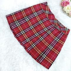 未使用級✨バーバリーブルーレーベル スカート プリーツ ノバチェック