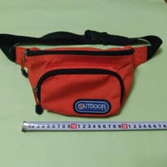 値下げOUTDOOR PRODUCTSアウトドアプロダクツウエストポーチオレンジのサムネイル
