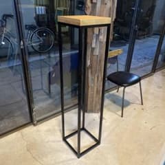 ディスプレ用什器 ステンレス サビ加工 木製板 - メルカリ