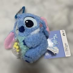 ディズニー　スティッチ　クリアポフィ　ぬいぐるみ　プライズ