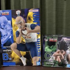 HUNTER×HUNTER 이치 반 쿠지 B상 네테로&C상 곤 피규어