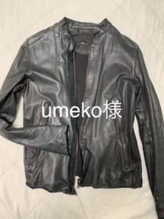 定番　黒　ライダースジャケット レザージャケットのサムネイル