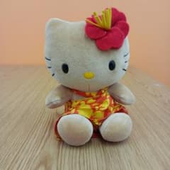 希少☆ ハローキティ 2000年製 ぬいぐるみ 日焼けキティ ハワイアン