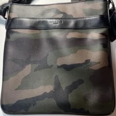 筧様専用】COACH 迷彩柄 レザーショルダーバッグ - メルカリ