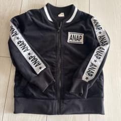 ANAP ブラック ジップアップジャケット　ベロアのサムネイル