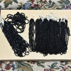 mさま専用 ヒロシマビーズ 黒色&白色セット ヴィンテージ レトロのサムネイル
