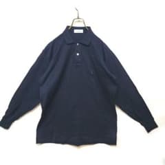 希少 90s vintage YSL イヴサンローラン 長袖ポロシャツ ブラック 