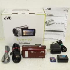 プ*ラ様 美品　JVC Everio GZ-HM280 動作確認済 動作品 JVC GZ-HM280 美品 フルハイビジョン 光学40倍 SD元箱付 - メルカリ ビデオカメラ