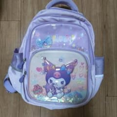 クロミ可愛い キッズリュック パープルのサムネイル