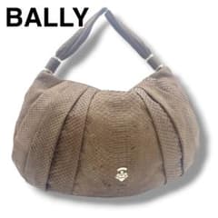 BALLY バリー パイソンレザー ハーフムーン型ワンショルダー 