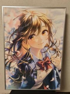 森倉円 複製原画 Prismカバーイラスト 直筆サイン入り 額付き - メルカリ