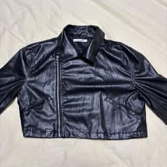 AS KNOW AS PINKY レザージャケット ブラックのサムネイル