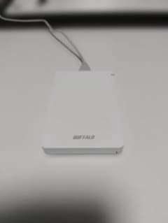 BUFFALO ポータブルHDD HD-PGF1.0U3-WHA 本体のサムネイル