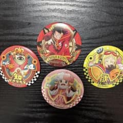 ONE PIECE 缶バッジ 4種セット ルフィ ベガパンクのサムネイル