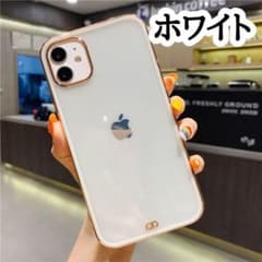 ホワイト iPhone7/8/SE2 ケース 可愛い おしゃれ 透明のサムネイル
