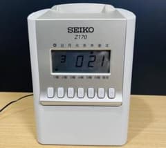 ★新品カード25枚付 美品　清掃済 SEIKO タイムレコーダー　Z170 ☆清掃済 美品 SEIKO タイムレコーダー Z170 新品カード25枚 - メルカリ