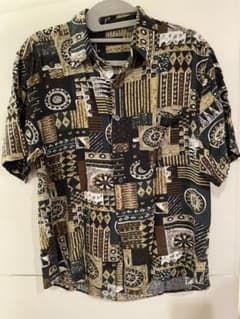 柄シャツ　半袖のサムネイル