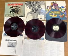 【赤盤3枚セット】The Beatles 国内盤LPレコード（歌詞カード内袋付） 赤盤3枚セット】The Beatles 国内盤LPレコード（歌詞カード内袋付