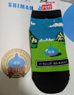 ドラゴンクエスト スライムがあらわれた レディース靴下