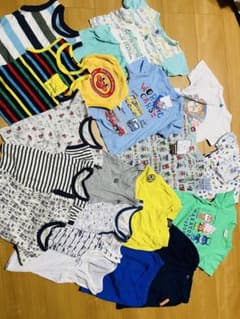 ⑫ 100センチ　新品あり　夏服　タンクトップ　半袖　半ズボンのサムネイル