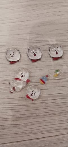 BT21 BTS RJ JIN　シールボンドロ　ステッカーぷくぷくシール セットのサムネイル