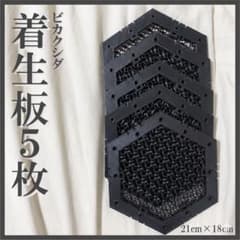 着生板 六角形 5枚セット ブラック 観葉植物 ビカクシダのサムネイル