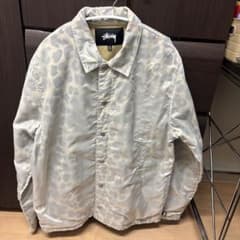 値下げStussy レオパード柄 ナイロンジャケット Mのサムネイル