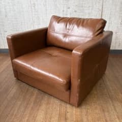 Carlos カルロス 1人掛けソファ ローソファ PVCレザー ヴィンテージ風 Carlos カルロス 1人掛けソファ ローソファ PVCレザー ヴィンテージ風