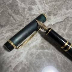 PILOT パイロット 万年筆 グランセ マーブルグリーン B（太字）14K