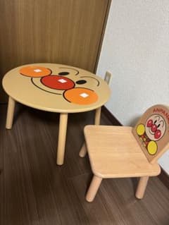ピノキオ アンパンマン 顔テーブル 木製ミニいす - メルカリ