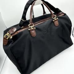 ロゴ刺繍 ✨BALENCIAGA ボストンバッグ ナイロン クロコ型押し 大容量