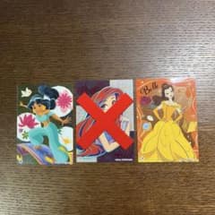 ディズニープリンセス クリアカード2枚セット