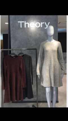 定価49,000円 theoryニットワンピースフレアAラインのサムネイル