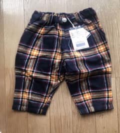 新品・未使用 タグつき BREEZE ブリーズ　チェックパンツ　80cmのサムネイル