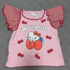 Hello Kitty フリル袖 Tシャツ ピンク 90cmのサムネイル