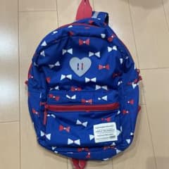 KidsForet キッズ リュック リボン柄 ブルーのサムネイル